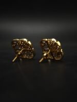 Women's Stud Earring Floral Cluster Shape In 925 Sterling Silver.