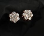 D/VVS Moissanite Floral Cluster Stud Earrings in 925 Sterling Silver – Diamond Look for Women