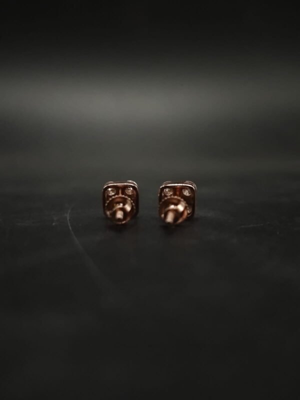 VVS Moissanite Square Stud Earrings For Women's Wear In 925 Sterling Silver.