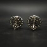 Classic Round Halo Moissanite Cluster Stud Earrings | 925 Sterling Silver