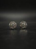 Women's Moissanite Stud Earrings In 925 Sterling Silver.