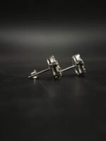Women's Moissanite Stud Earrings In 925 Sterling Silver.