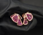 Butterfly CZ Stud Earrings For Women's Wear In 925 Sterling Silver