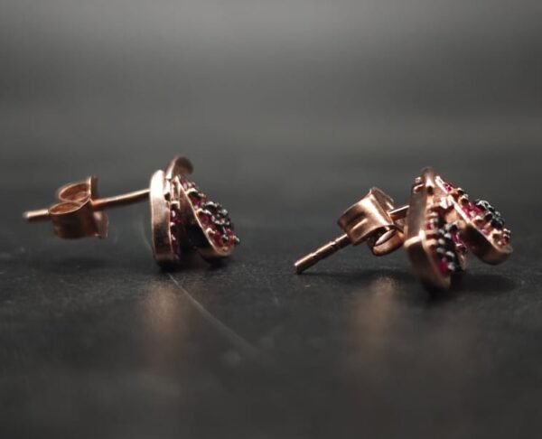 Butterfly CZ Stud Earrings For Women's Wear In 925 Sterling Silver