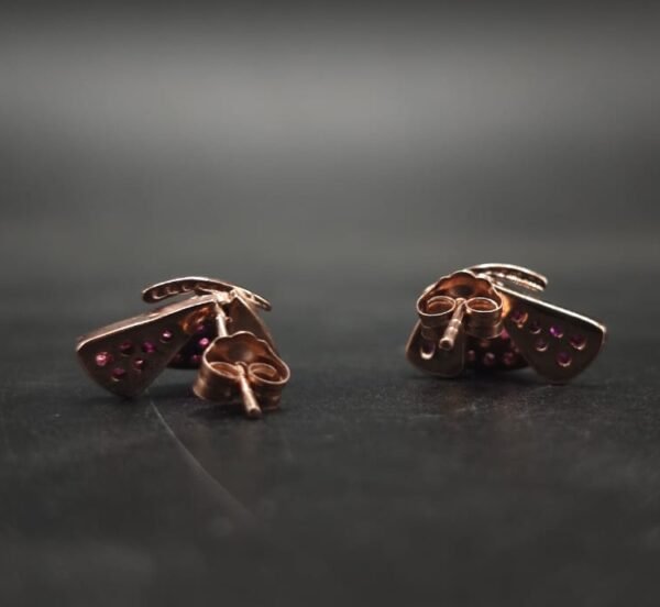 Butterfly CZ Stud Earrings For Women's Wear In 925 Sterling Silver
