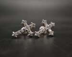 Real Moissanite Cross Stud Earrings For Women's Wear In 925 Sterling Silver.