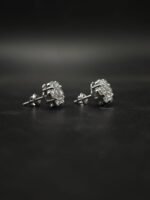 Moissanite Stud Earrings for Women 925 Sterling Silver