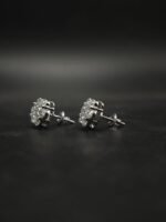 Moissanite Stud Earrings for Women 925 Sterling Silver