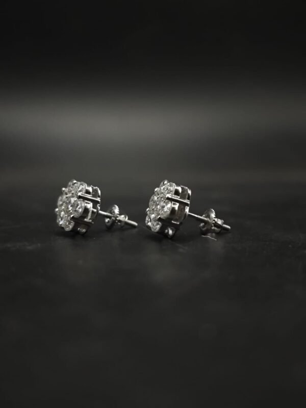 Moissanite Stud Earrings for Women 925 Sterling Silver