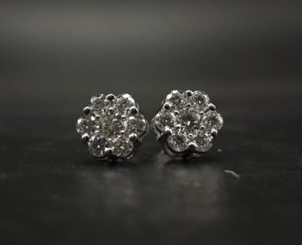 Moissanite Stud Earrings for Women In 925 Sterling Silver