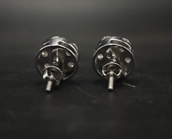 VVS Moissanite Stud Earrings Men's Wear In 925 Sterling Silver.