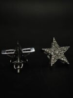 Star-Shaped Moissanite Stud Earrings – Brilliant Pave Design