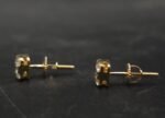 Square Moissanite Stud Earrings for Men – 925 Sterling Silver Iced Studs