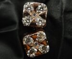 Tester Passing Moissanite Stud Earrings Square Shape In 925 Sterling Silver.