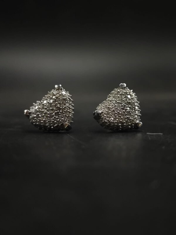 Heart Shape Moissanite Stud Earrings for Women 925 Sterling Silver