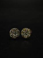 Tester Passing Moissanite Cluster Stud Earrings – 925 Sterling Silver