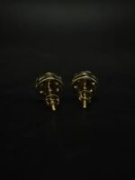 Real Round Moissanite Stud Earrings For Women's Wear in 925 Silver