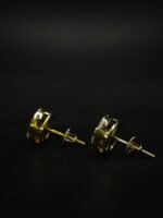 Real Round Moissanite Stud Earrings For Women's Wear in 925 Silver