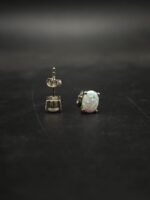 Opal Stud Earrings Oval Shape for Women's Wear In 925 Sterling Silver