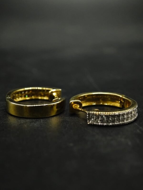 Real Moissanite Hoop Earrings For Women's Wear In 925 Silver.