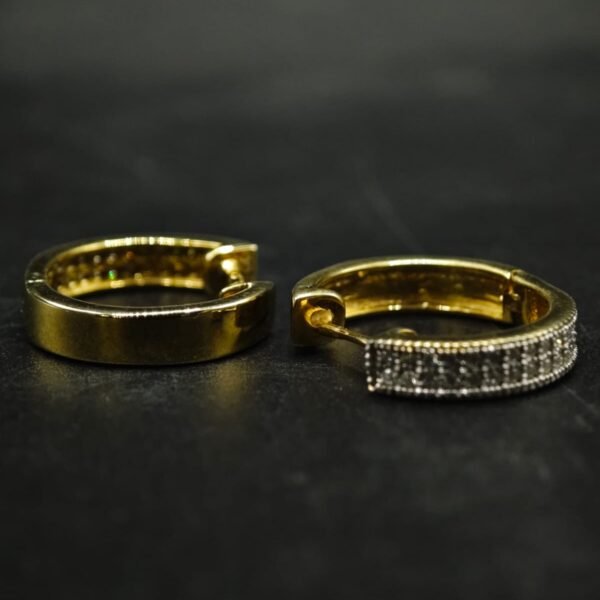 Real Moissanite Hoop Earrings For Women's Wear In 925 Silver.