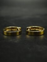 Real Moissanite Hoop Earrings For Women's Wear In 925 Silver.