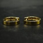 Real Moissanite Hoop Earrings For Women's Wear In 925 Silver.
