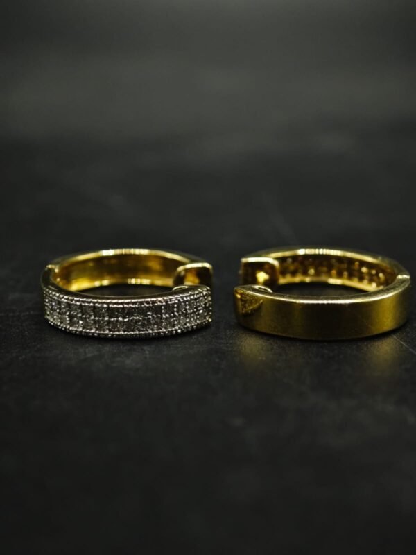 Real Moissanite Hoop Earrings For Women's Wear In 925 Silver.