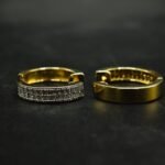 Real Moissanite Hoop Earrings For Women's Wear In 925 Silver.