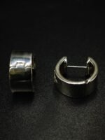 Pink CZ Hoop Earrings For Women's Wear In 925 Sterling Silver.