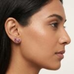 Butterfly CZ Stud Earrings For Women's Wear In 925 Sterling Silver