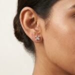 VVS Moissanite Square Stud Earrings For Women's Wear In 925 Sterling Silver.