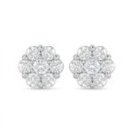 Moissanite Stud Earrings for Women 925 Sterling Silver