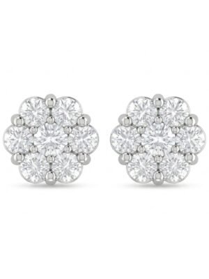 Moissanite Stud Earrings for Women 925 Sterling Silver