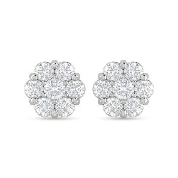 Moissanite Stud Earrings for Women 925 Sterling Silver