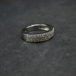 Moissanite Pave Band Ring for Men