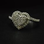 Moissanite Heart Ring for Women