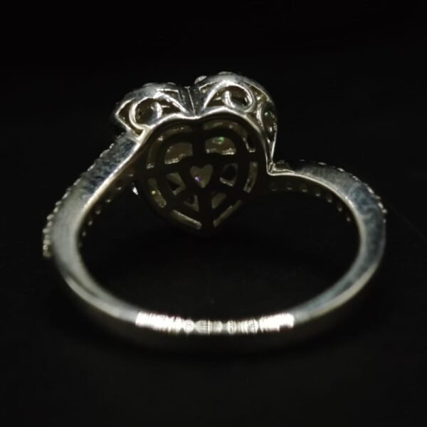 Moissanite Heart Ring for Women