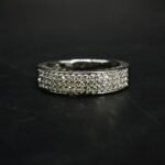 Moissanite Pave Band Ring for Men