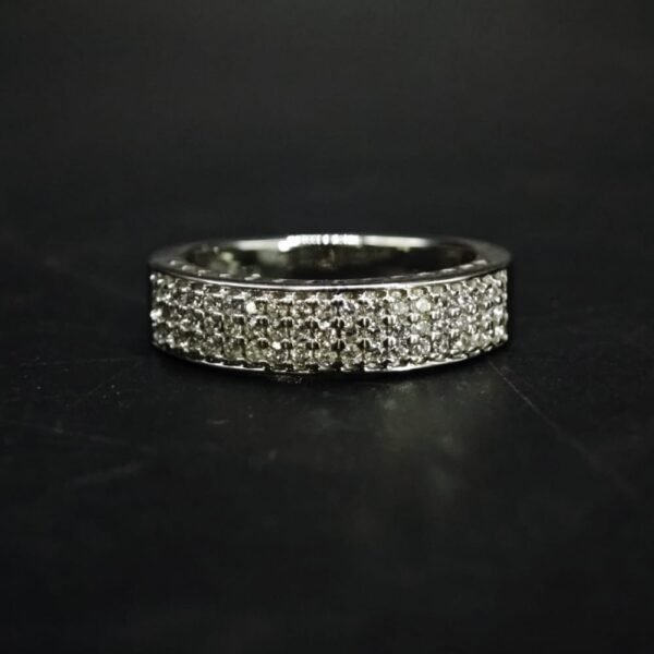 Moissanite Pave Band Ring for Men