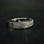 Moissanite Pave Band Ring for Men