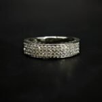 Moissanite Pave Band Ring for Men