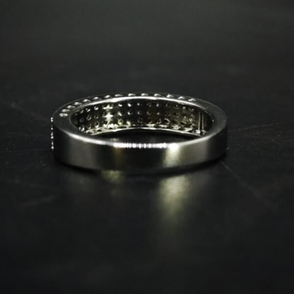 Moissanite Pave Band Ring for Men