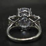 Elegant Cushion Cut CZ Ring In 925 Sterling Silver