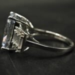 Elegant Cushion Cut CZ Ring In 925 Sterling Silver