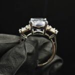 Elegant Cushion Cut CZ Ring In 925 Sterling Silver