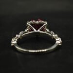 Heart Shaped Red CZ Ring With 925 Silver