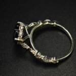 Black Heart Shaped Ring for Women