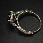 Black Heart Shaped Ring for Women