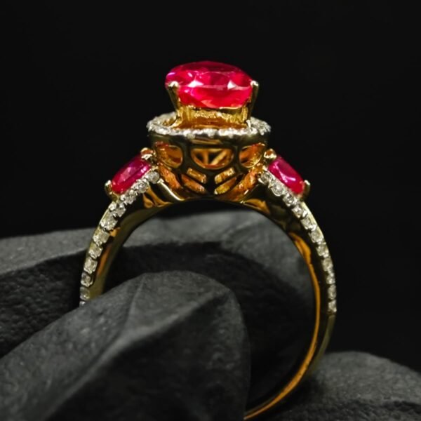 Pear Cut Red Ruby CZ 925 Sterling Silver